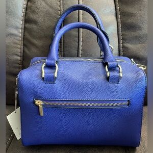 a new day Plumbago Blue Purse Detachable Crossbody Strap H 7 1/2“ x W 10” x D 4”